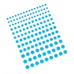 Strasuri din acril pentru make-up, par sau corp cu adeziv SGS013GG Blue Sky de 2-6mm 156 buc